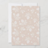 Kerst Winter Neutrale Beige Baby shower Herten Kaart (Achterkant)