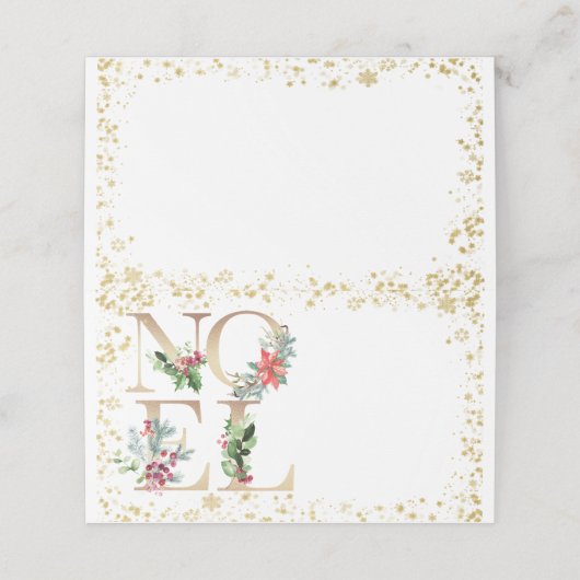 kerst winter Noel feestdag Plaatskaartje (Buitenkant ongevouwen)