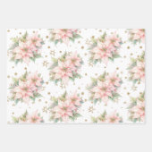 Kerst Winter Onederland goud roze notenkraker Inpakpapier Vel (Voorkant 2)