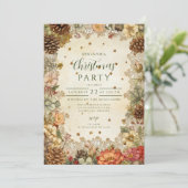 Kerst Winter Pine Elegance Kaart (Staand voorkant)