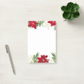 Kerst Winter Rode Vette Poinsettia Post-it® Notes (Kantoor)