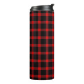 Kerst/winter rustieke flanel thermosbeker (Gedraaid links)