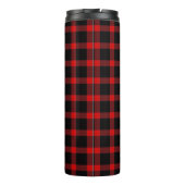 Kerst/winter rustieke flanel thermosbeker (Achterkant)