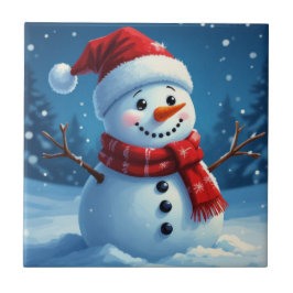 Kerst Winter Scene Keramische Tegels voor Thuis Tegeltje