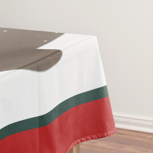 Kerst/Winter Schattige Beer & Fox Tafelkleed (Voorbeeld)