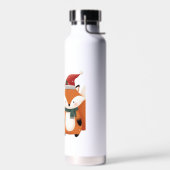 Kerst/Winter Schattige Beer & Fox Waterfles (Links)