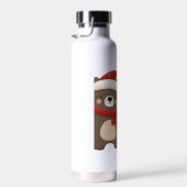 Kerst/Winter Schattige Beer & Fox Waterfles (Rechts)
