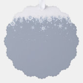 Kerst Winter Sneeuw Bomen Kardinaal Ouders Ornament Kaart (Achterkant)