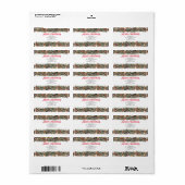 Kerst Winter Sneeuw Decor Retouradres Label (Full Sheet)