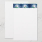 Kerst winter sneeuwpop SlipperyJoe groene sjaal Briefpapier (Voorkant / Achterkant)