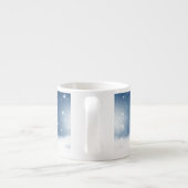 Kerst winter sneeuwpop SlipperyJoe groene sjaal Espresso Kop (Achterkant)