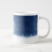 Kerst winter sneeuwpop SlipperyJoe groene sjaal Grote Koffiekop (Rechts)