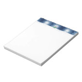 Kerst winter sneeuwpop SlipperyJoe groene sjaal Notitieblok (Linkerzijde)