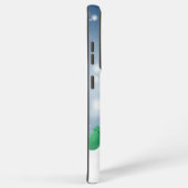 Kerst winter sneeuwpop SlipperyJoe groene sjaal Samsung Galaxy Hoesje (Rechterkant)