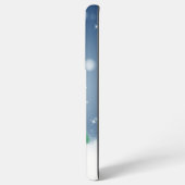 Kerst winter sneeuwpop SlipperyJoe groene sjaal Samsung Galaxy Hoesje (Linkerkant)