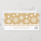 Kerst Winter Sneeuwvlok Mijn Aangepaste Zakelijke  (Voorkant)