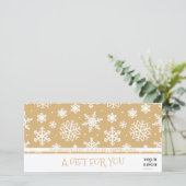 Kerst Winter Sneeuwvlok Mijn Aangepaste Zakelijke  (Staand voorkant)