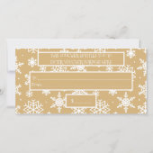 Kerst Winter Sneeuwvlok Mijn Aangepaste Zakelijke  (Achterkant)