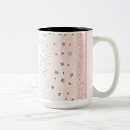 Kerst Winter Sneeuwvlok Tweekleurige Koffiemok