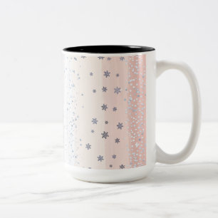 Kerst Winter Sneeuwvlok Tweekleurige Koffiemok