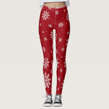 Kerst Winter Sneeuwvlokken Gradiënt Leuke Leggings