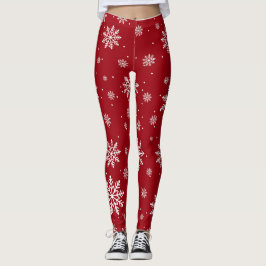 Kerst Winter Sneeuwvlokken Gradiënt Leuke Leggings
