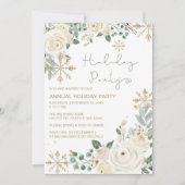 Kerst Winter Sneeuwvlokken Vakantie Feest Kaart (Voorkant)