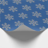 Kerst Winter Snowflake Wrapping papier (Hoek)