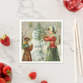 kerst-winter-Snowman Servet (Insitu)