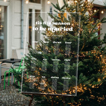 Kerst Winter Trouwstoel Grafiek Acryl