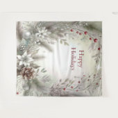 Kerst Winter Vakantie Achtergrond Wandkleed (Voorkant (horizontaal))