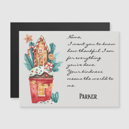 Kerst Winter Vakantie Generieke Magnetische Kaart (Voorkant / Achterkant)