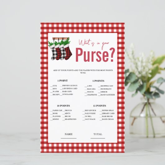 Kerst Winter Vakantie Portemonnee Vrijgezellenfees (Staand voorkant)