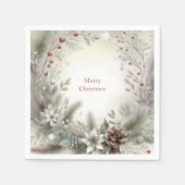 Kerst Winter Vakantie servet (Voorkant)