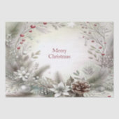 Kerst Winter Vakantie Tissue Paper Tissuepapier (Voorkant)