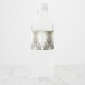 Kerst Winter Vakantie Waterfles Label Etiket (Achterkant)