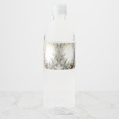 Kerst Winter Vakantie Waterfles Label Etiket (Voorkant)