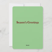 Kerst Winter Vos Handgeschilderde Kaart (Achterkant)