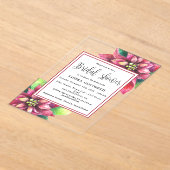 Kerst Winter Vrijgezellenfeest Acryl Uitnodigingen (Laagn)