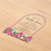 Kerst Winter Vrijgezellenfeest Acryl Uitnodigingen (Laagn)