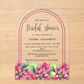 Kerst Winter Vrijgezellenfeest Acryl Uitnodigingen (Voorkant)