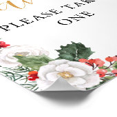 Kerst Winter Vrijgezellenfeest Favorieten Teken Poster (Hoek)