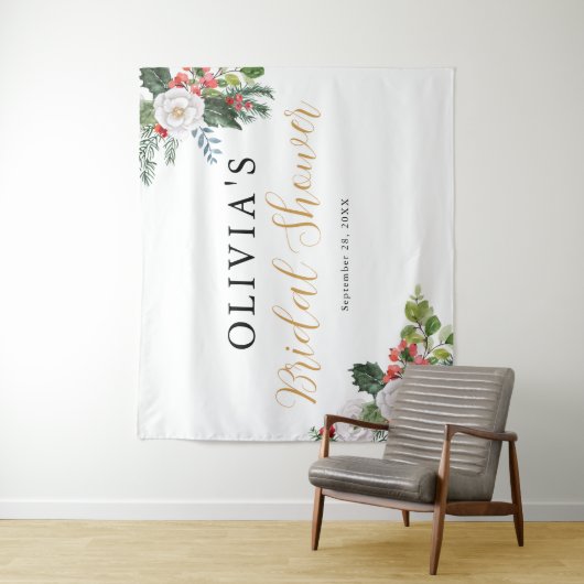 Kerst Winter Vrijgezellenfeest Wandkleed (In situ)