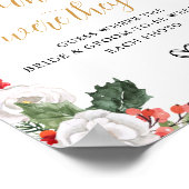 Kerst Winter Waar Waren Ze Bruidsdouche Poster (Hoek)