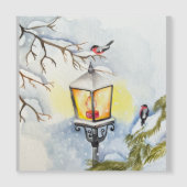 Kerst winter waterverf landschap (Voorkant)