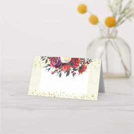 Kerst Winter Wedding Place Card Holly Plaatskaartje