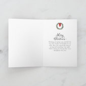 Kerst Winter Welkom Thuis Voordeur Feestdagen Kaart (Binnen)