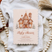 Kerst Winter Wonderland Baby shower Kaart