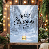 Kerst Winter Wonderland Business logo Poster