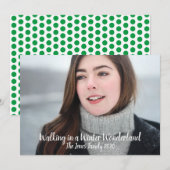 Kerst Winter Wonderland Feestdagenkaart (Voorkant / Achterkant)